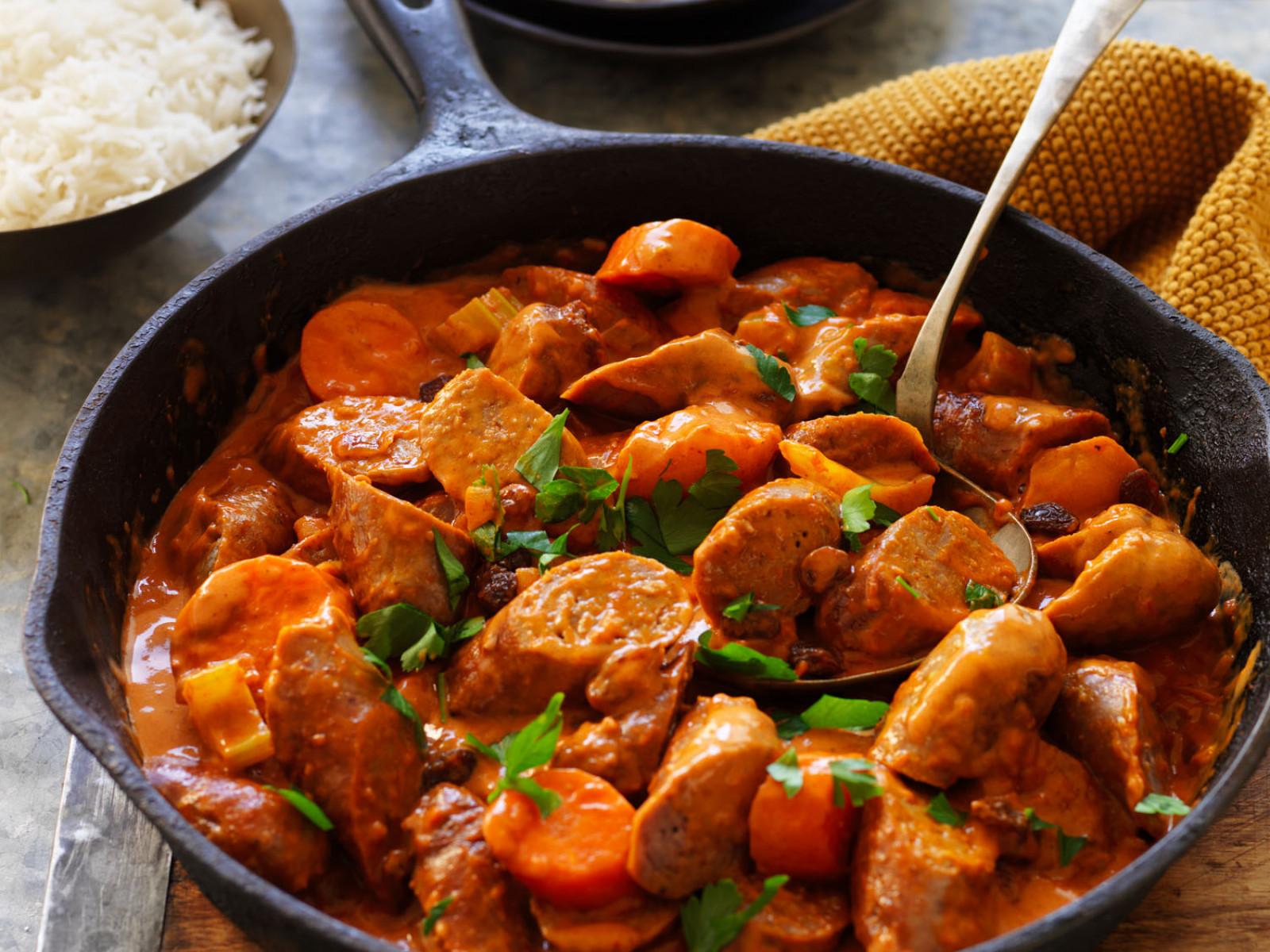 Curried Sausages Recipe